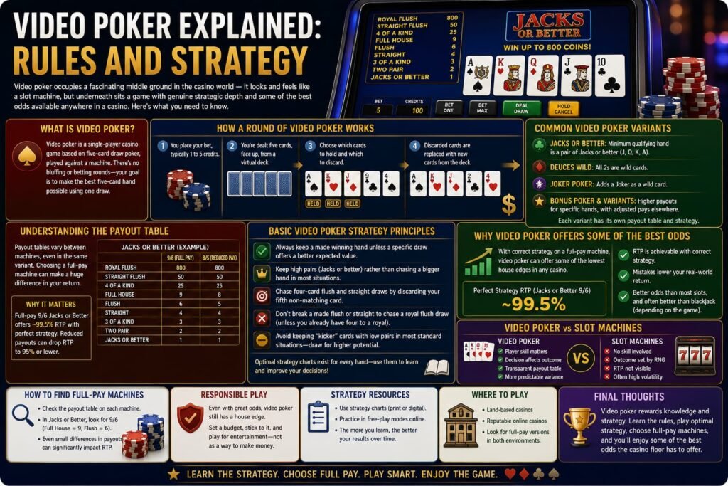 Video Poker Explained: Rules and Strategy