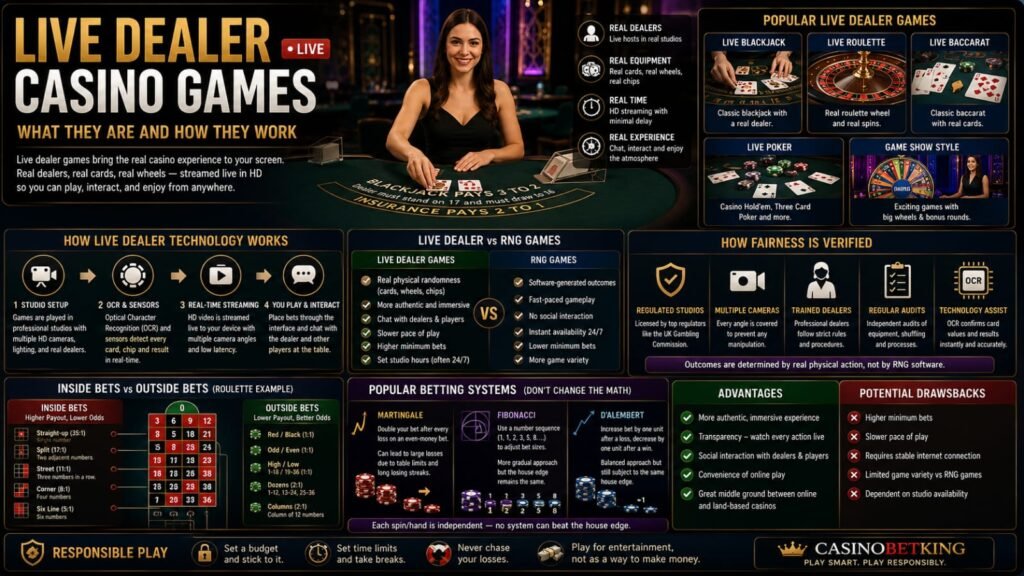 Live Dealer Casino Games: What They Are and How They Work