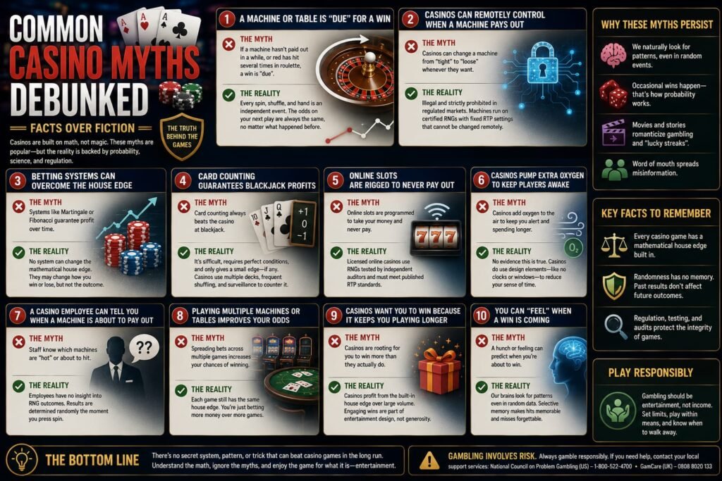 Common Casino Myths Debunked